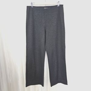 J. McLaughlin Carter High Rise Wide Leg Ponte Knit Dress Pants Charcoal 10 NWT
